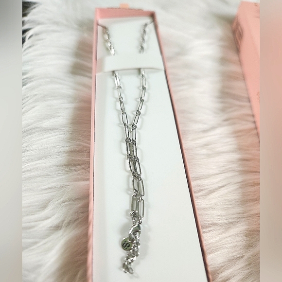 NWT Bomb Party 'Under the Moon & Stars' Howlite & Pearl 30" Pendant Necklace - Picture 6 of 8